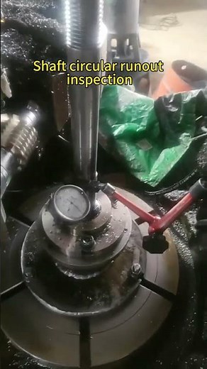 Shaft Circular Runout Inspection | Dial Indicator Testing for Crane Components #craneparts#hlcrane