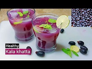Pure & Healthy drink - jamun ka sharbat (java plum) or Kala Khatta Recipe by Food & Art