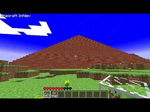 Brick pyramid - Minecraft Infdev