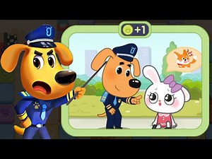 Sheriff Labrador's Safety Tips #11 - She was Bitten by an Animal and Got Help - Babybus Games