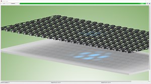 Perforated Sheet appearance with transparent holes