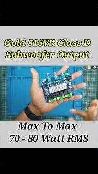 Tpa3116d2 Max Sub. Output #tpa3116d2 #shorts #bass #classd #aspirecreators