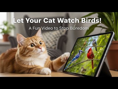 Let your Cat Watch Birds! A Fun Video to Stop Boredom