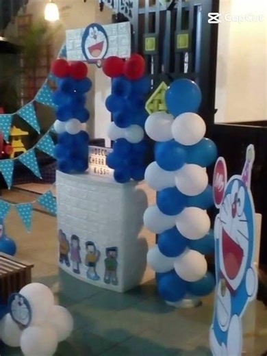 Decorations Birthday Doraemon #decoration #birthdayparty #themrderaemon