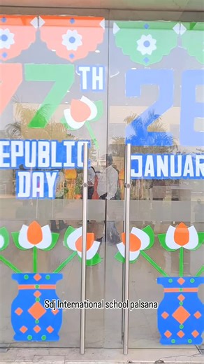 We were honoured to witness the flag hoisting ceremony led by our respected Trustee Kailash Ji Jain Sir, our Principal Mrs. Shalini Ojha Ma’am, and College Principal Joshi Sir on this proud occasion of Republic Day 🇮🇳 #RepublicDay #FlagHoisting #HonourAndPride #26January #SDJInternationalSchool Leadership NationFirst | SDJ International School Palsana