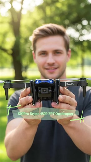E99 & 2026 E99Pro Drone Adjustable 480P 2.4G Wi-Fi FPV Remote Control Quadcopter Headless Mode 10-Minute Flight Time Obstacle Avoidance Altitude Hold 360-Degree Flip Dual HD FPV Cameras Great Gift for Beginners and Me #WeeklyDeals #tiktokshopstockup #TiktokShopSpringGlowUp #ISEESuperbrandday