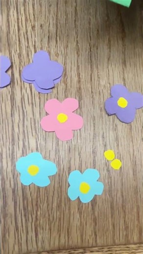 Simple spring flower bouquet paper craft