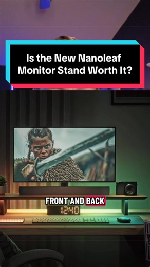 Nanoleaf just dropped a new smart monitor stand with Fantech. Here’s a quick look at the features to see if it’s actually worth the hype. #nanoleaf #desksetup #gamingsetup #techreview #monitorstand