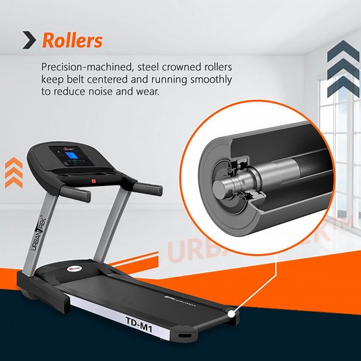 UrbanTrek TD-M1 Motorized Treadmill with Android & iOS App