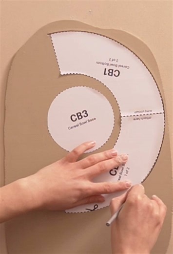 How to make a bowl with pottery templates ✨ template is linked in my bio! #clay #pottery #ceramics