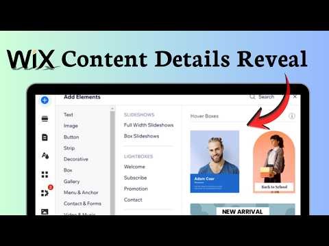 How to create Wix hover box (Interactive Layer)
