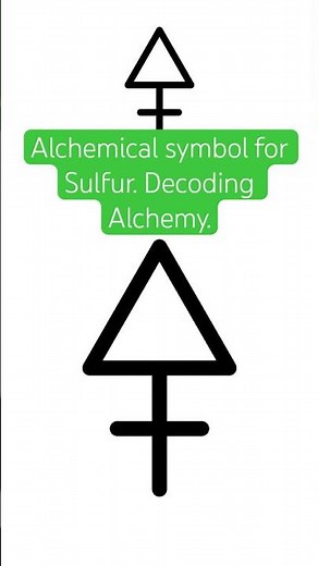 Alchemical symbol for Sulfur. Decoding Alchemy. #alchemy #sulfur #esoteric #symbolism