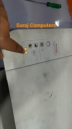 What does the orange light blinking on my HP deskjet ink advantage 1515 printer mean?