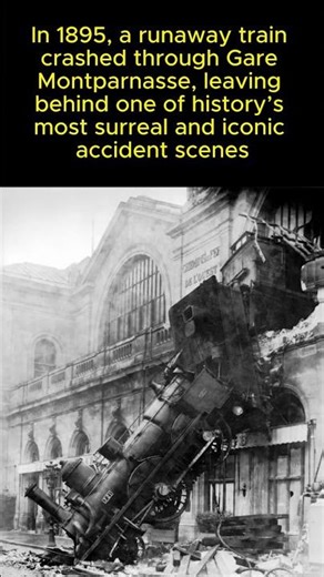 This Train Burst Through a Station #history #realhistory #tragedy #sadhistory #strangehistory #facts