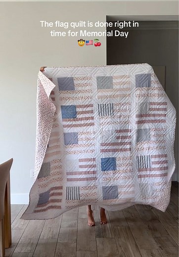 American Flag Quilt for Summer Festivities