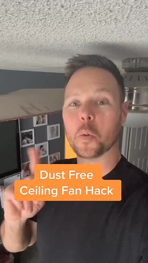 Have you tried dryer sheets on your ceiling fan? #tips #cleaninghacks #tipsandtricks #laundry #lifehacks #CleanTok | KencLong