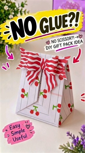 DIY Gift Box | Birthday gift box idea | No Glue, No Scissors! #shorts #viralshorts #DIY #crafts