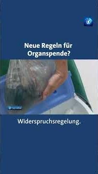 Organspende: Bundestag diskutiert über Widerspruchslösung #tagesschau #nachrichten #organspende