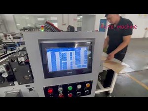 Three Side Sealing Grassin Paper Bags Making Machine with hot gluer