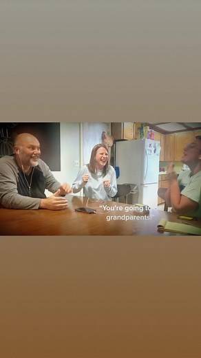 When my wife and I told my parents that they are “going to be grandparents!” #fyp #grandparents #surprise | Surprised