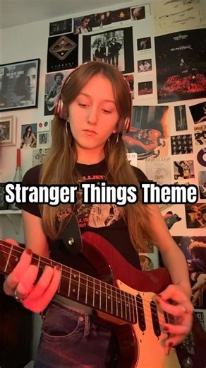 Stranger Things theme song!! 🧇🔦#guitarcover #strangerthings5 #electricguitar #strangerthings #80s