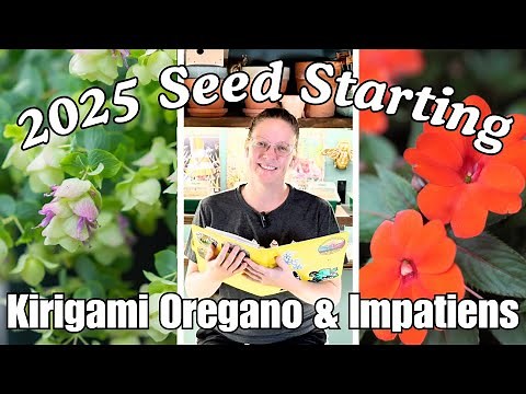 🌱 Seed Starting 🌱 - Kirigami Oregano & New Guinea Impatiens || Seed Starting Indoors