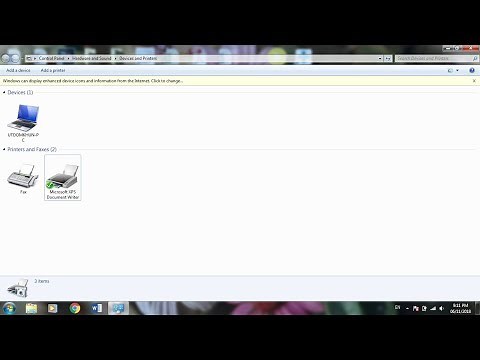 Adobe PDF printer is missing.