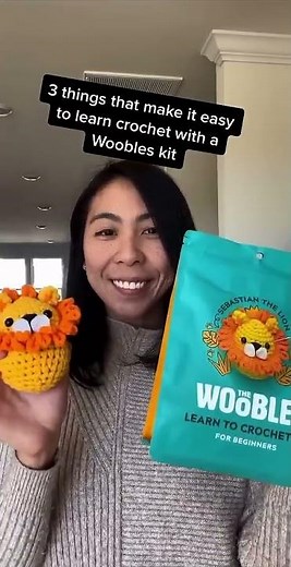 3 things that make it easy to learn crochet with a Woobles kit #Shorts