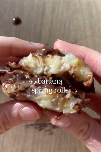 Crispy Air-Fried Banana Spring Rolls