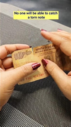 "Try this Trick to fix torn Currency"🤯😱😳#relatable #currency #note #fix #hellooddly #repair #viral