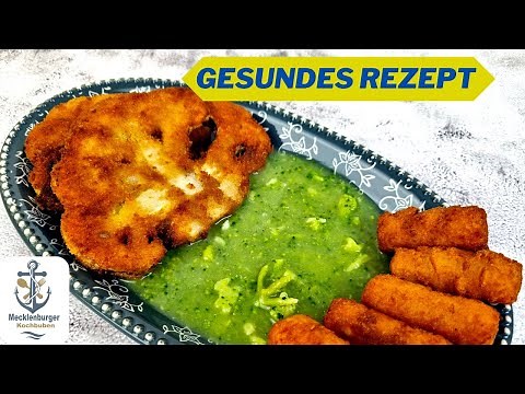 Blumenkohl Schnitzel mit Superfood Soße (Köstliches Rezept)