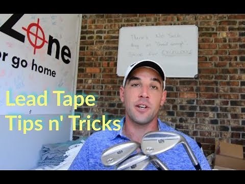 Weighting Wedges with Lead Tape- Tips and Tricks Tutorial