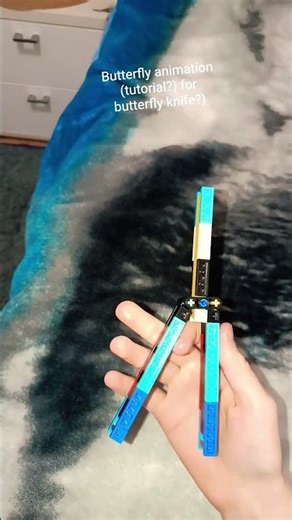 lego butterfly knife animation ( tutorial? #brawlstars #legendary #airsoft #leon #gelblaster #kitten