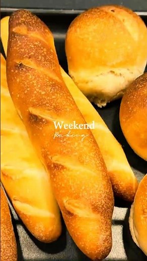4 ingredients French bread (no oil, no fat) #homebaking #easybaking #nooilbread #frenchbread