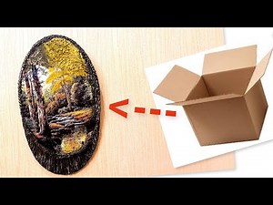 DIY/Home wall decorating idea with cardboard/Craft ideas with paper and cardboard