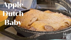 7.7K views · 122 reactions | The Apple Dutch Baby Pancake is a delicious breakfast! Make this family-sized pancake in a skillet that will feed everyone. This version is full of apples and rises up high and beautifully! It's like magic!! #BlueJeanChef #BlueJeanChefRecipes #CookComfortably #Recipes #Brunch #DutchBaby #Apples Recipe ▶ https://ow.ly/Aec250PM55G | Blue Jean Chef | Facebook