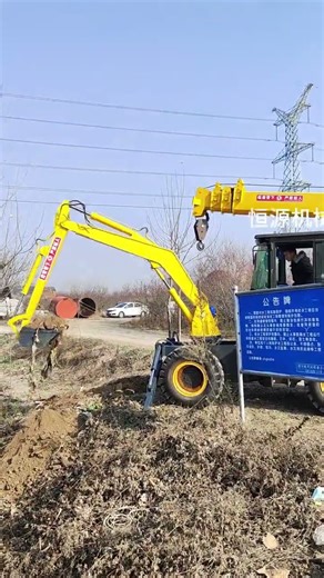Crane and dig machine, forklift excavator, forklift crane
