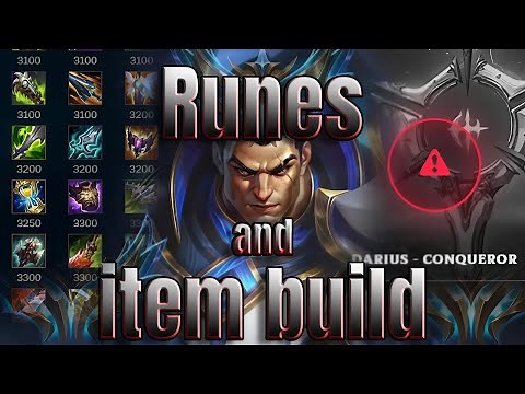 Darius runes and item build guide video