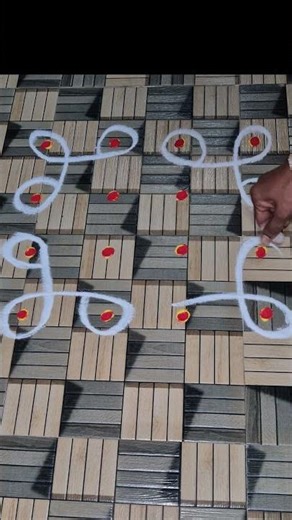 daily kolam #daily #simple#beiginners#shortsfeed #muggulu