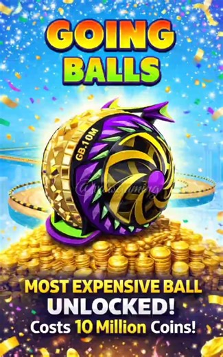 10 Million Coins Ball Unlocked! 💰🔵 Going Balls #shorts #vdrsgaming