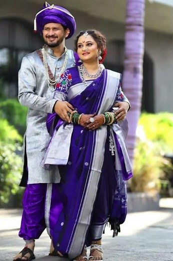 maharashatrian bridal and groom wedding look nauvari photoshoot poses nauvari saree look #shorts