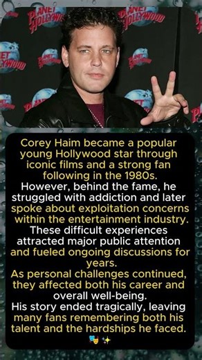 🎬 Corey Haim – Addiction Battles, Exploitation Claims & Tragic Death 🚨💔