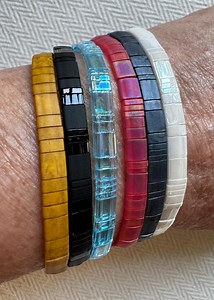 Miyuki Tila Bead Stacking Stretch Bracelets - Solids Collection - Etsy