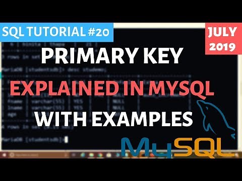 MySQL #20: PRIMARY KEY in MySQL with Example in Hindi