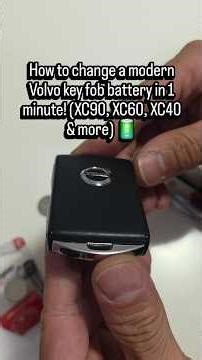 🔋 Volvo Key Fob Battery Replacement (XC90, XC60, XC40, S90, V60) | Quick & Easy DIY!