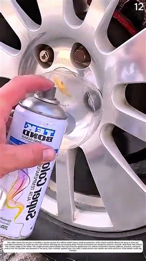 Restoring Car Wheel Center Caps Easily with Simple Masking Trick