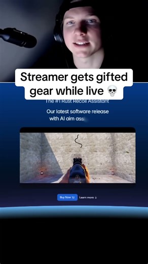 RUST streamer gifted REFLEX while live 😂💀 #rust