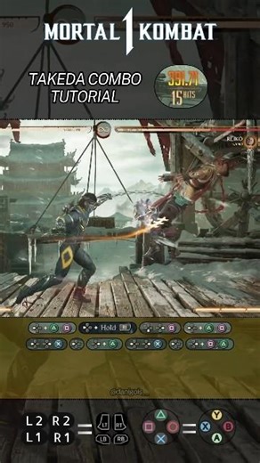 Takeda Combo Tutorial MK1 - 530.30 ⚔️