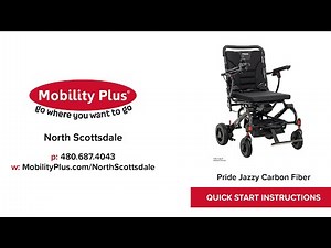 Pride Jazzy Carbon Fiber Quick Start