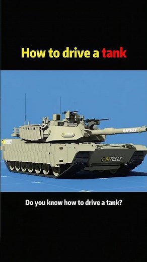 How to drive a tank #knowledge #science